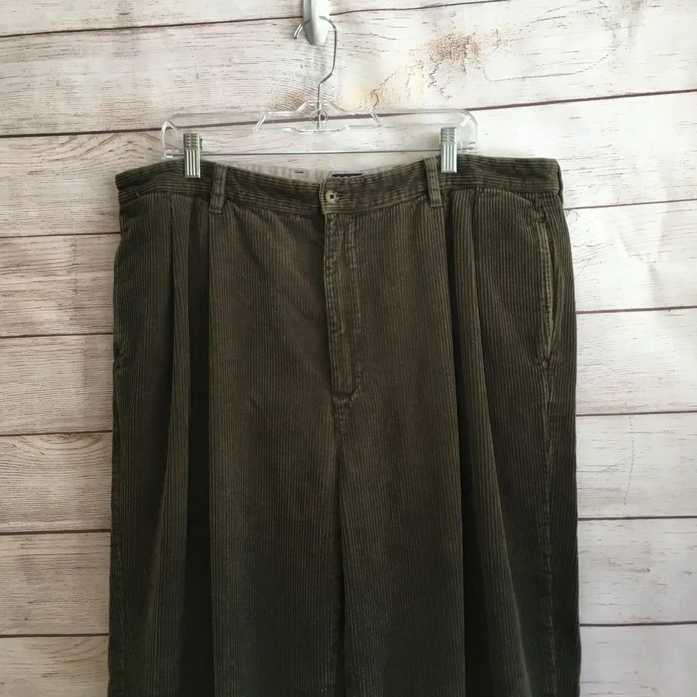 VINTAGE TOMMY HILFIGER‎ PANTS IN GREEN CORDUROY